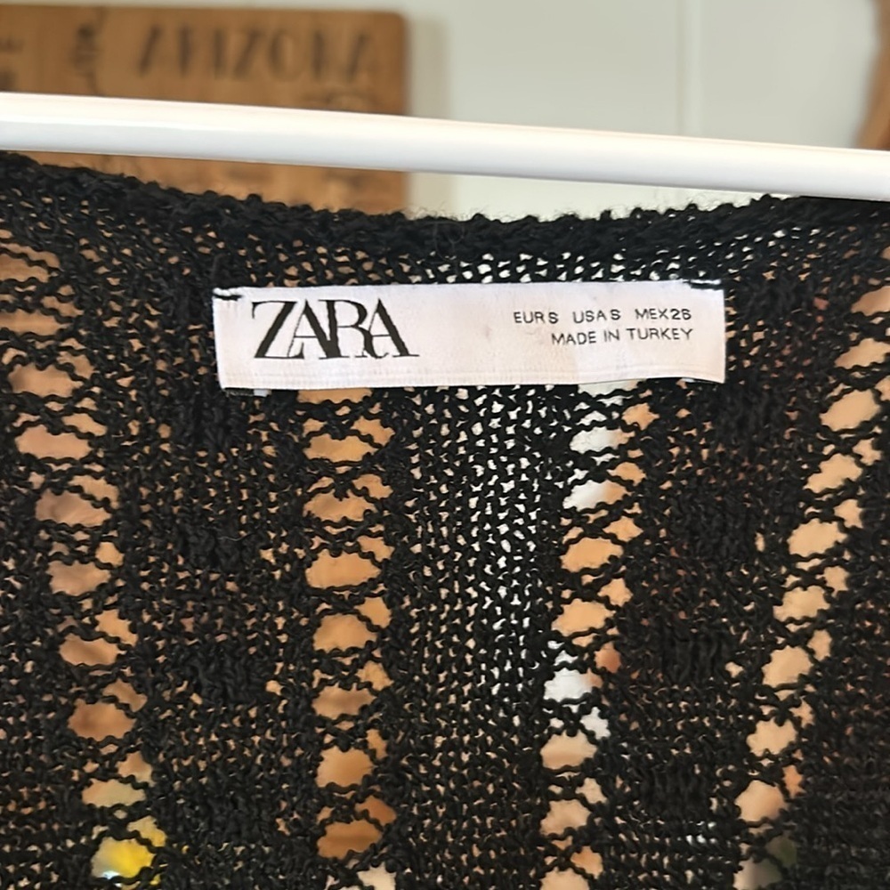 ZARA Black Dress Size Small - Picture 4 of 7